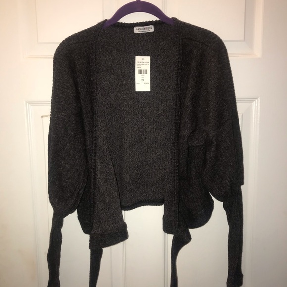 Fashion Nova In Your Embrace Wrap Sweater - Picture 2 of 5